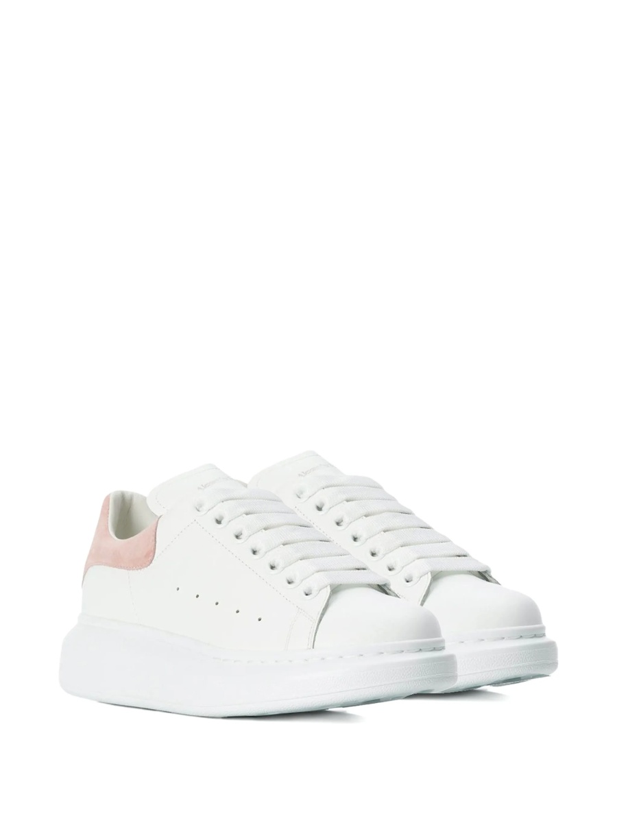 Sneakers Alexander McQueen albi din piele - Img 2