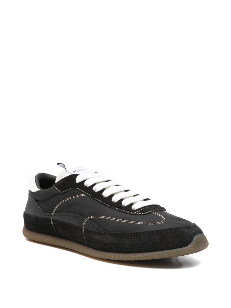 Sneakers Alexander McQueen negri din material textil si piele intoarsa - Img 2