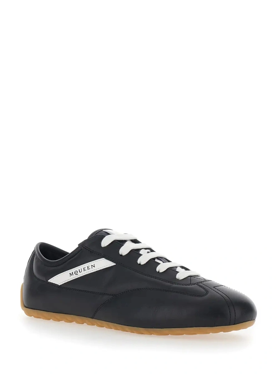 Sneakers Alexander McQueen negri din piele - Img 2