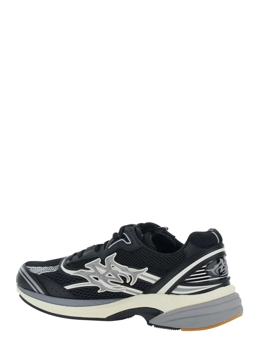 Sneakers AMIRI negri din piele si textil - Img 3