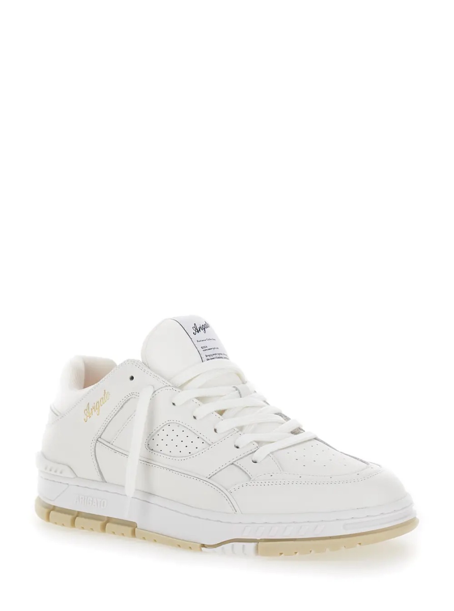 Sneakers 'Area' White Low Top Sneakers with Laminated Logo in Leather Man - Img 2