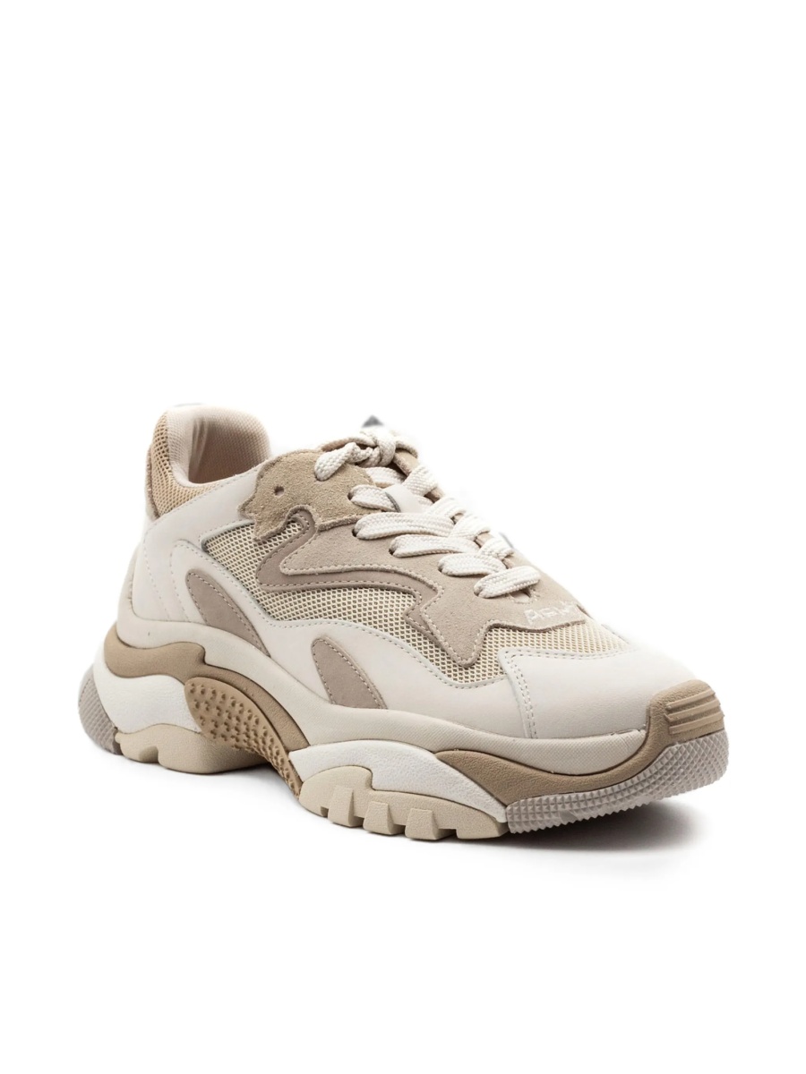Sneakers ASH neutri din material textil si piele - Img 2