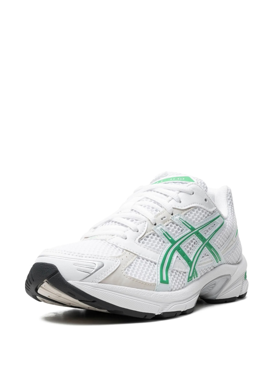 Sneakers ASICS albi din material textil - Img 4