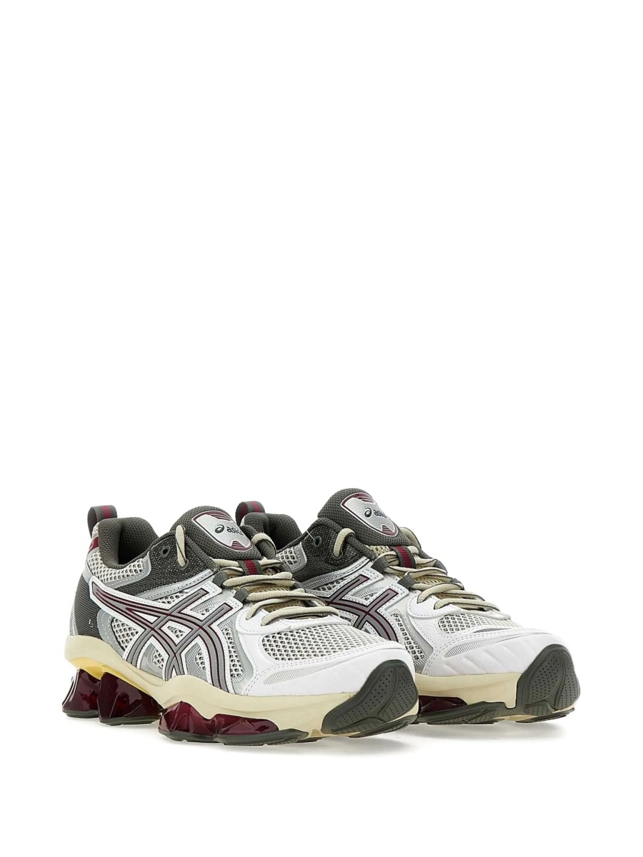 Sneakers ASICS gri din piele eco si plasa - Img 4