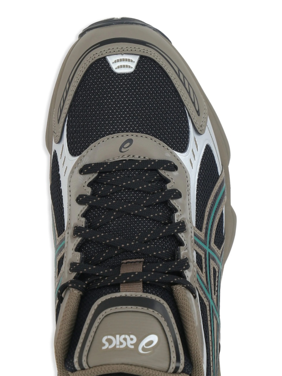 Sneakers ASICS negri din material textil si piele eco - Img 4