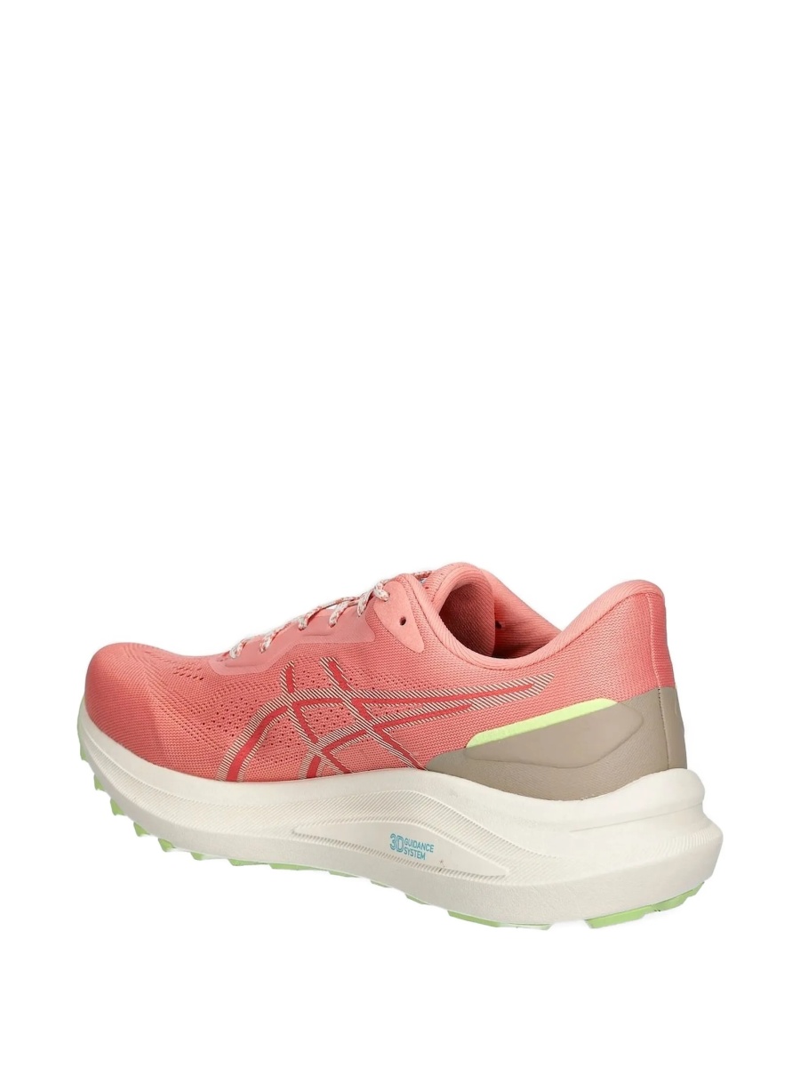 Sneakers ASICS roz din material textil - Img 3
