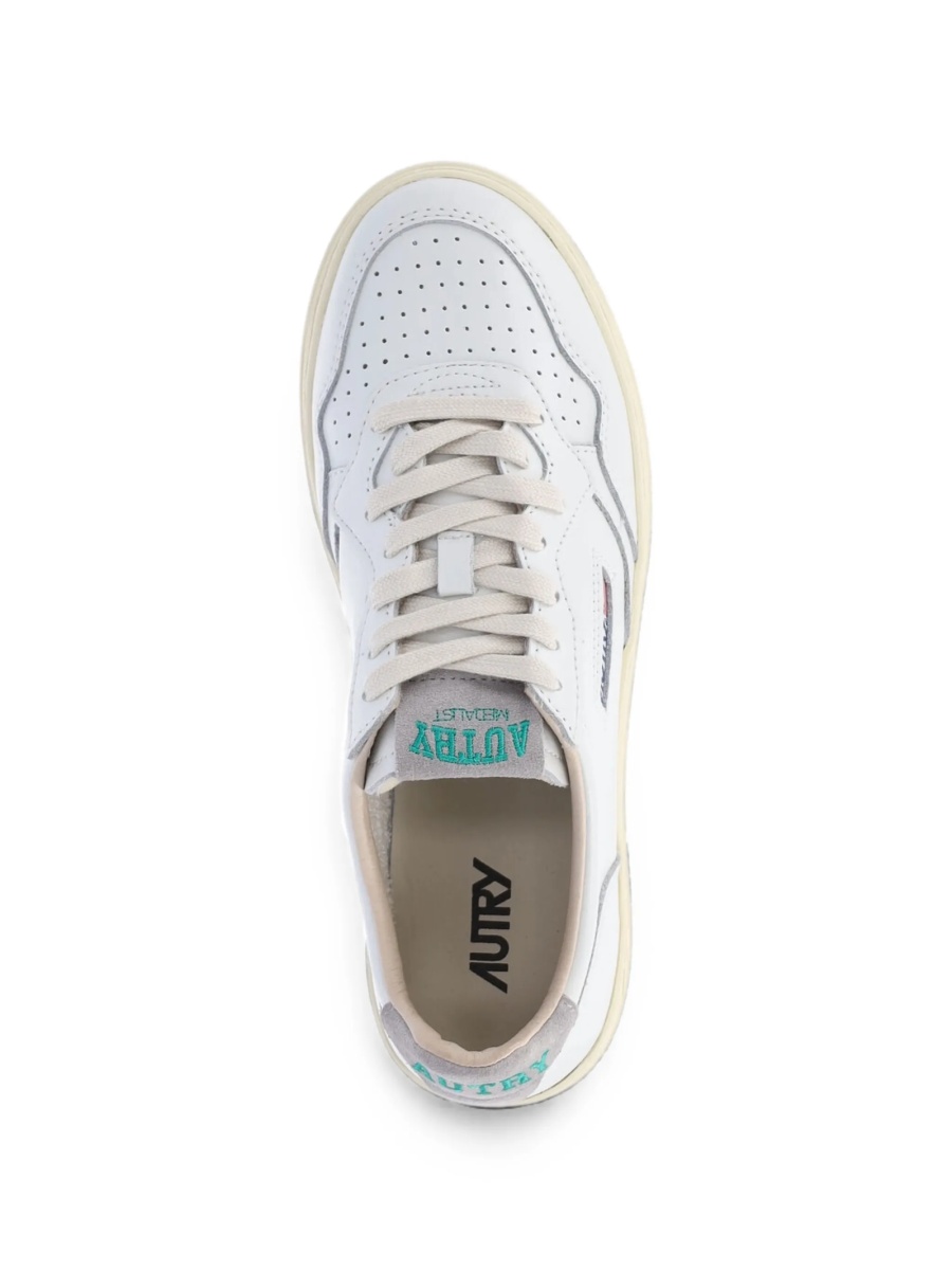 Sneakers AUTRY albi din piele intoarsa si piele - Img 4
