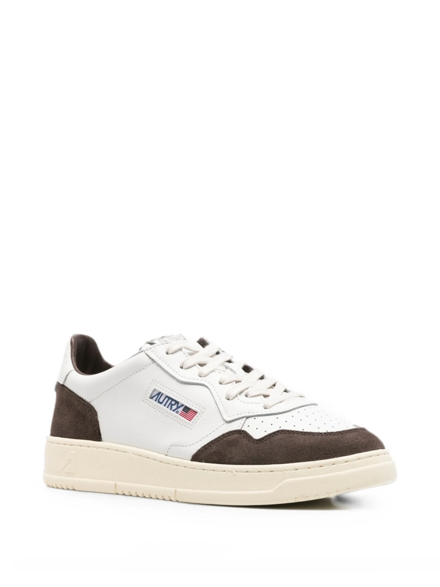 Sneakers AUTRY albi din piele intoarsa si piele - Img 2