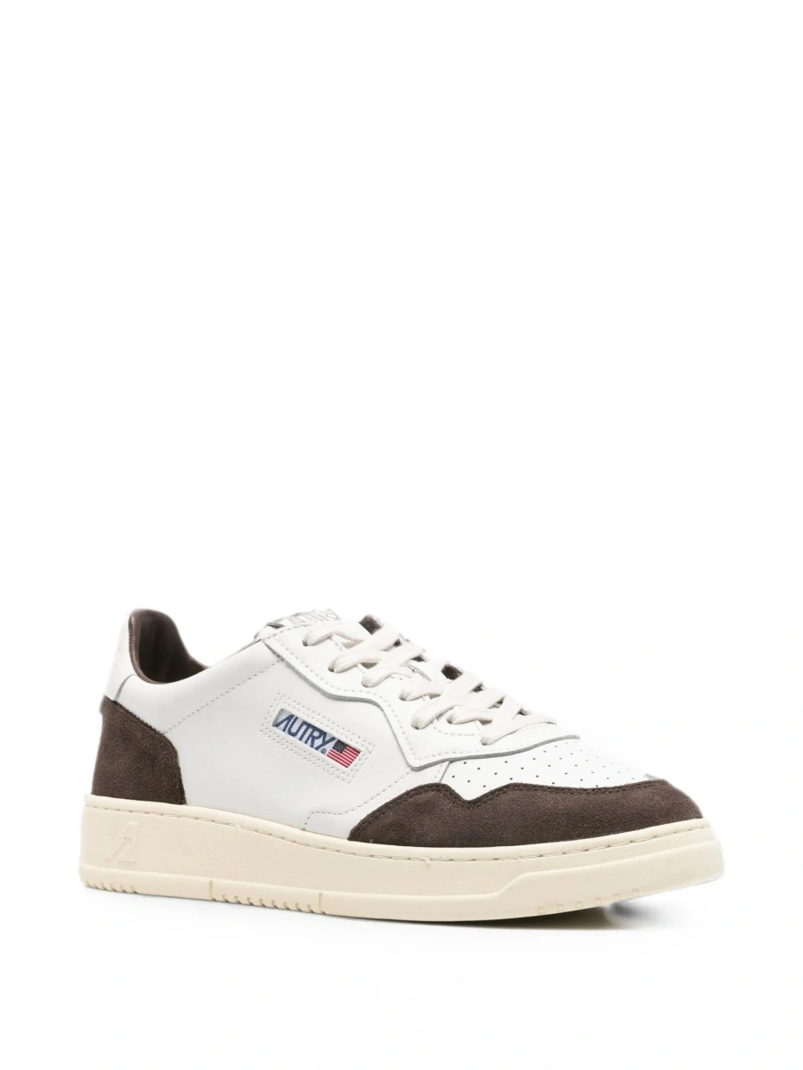 Sneakers AUTRY albi din piele intoarsa si piele - Img 2