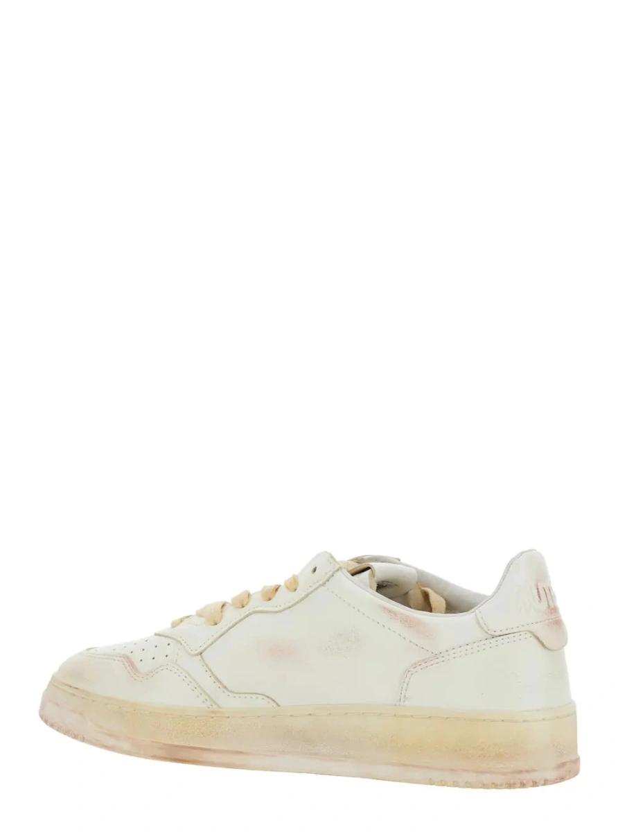 Sneakers AUTRY albi din piele si piele intoarsa 'Medalist' - Img 3