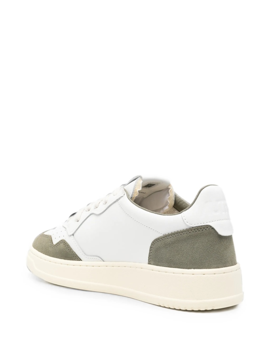Sneakers AUTRY albi din piele si piele intoarsa - Img 3