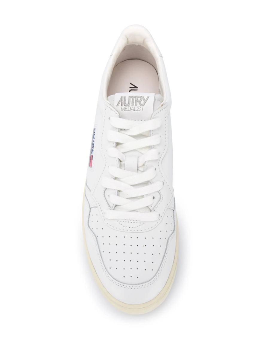 Sneakers AUTRY albi din piele - Img 4
