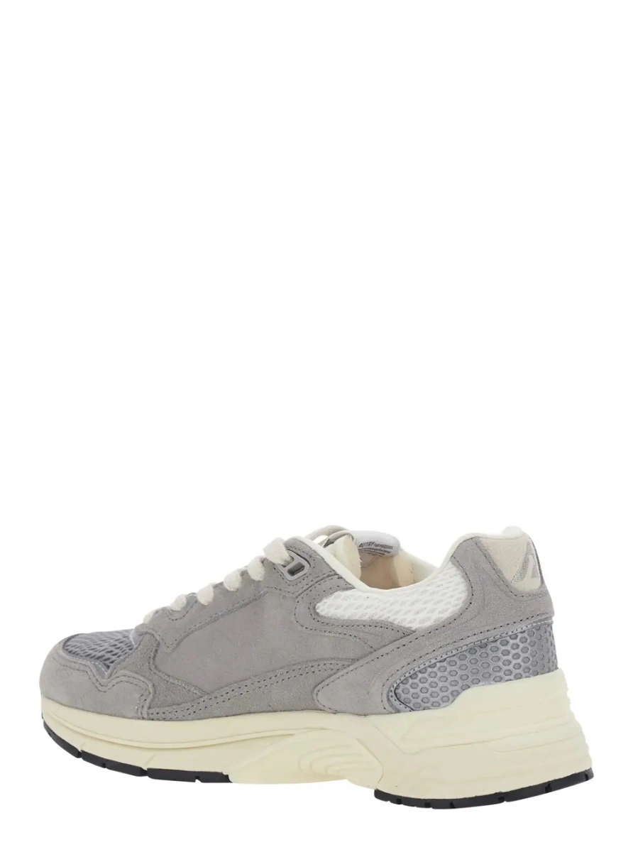 Sneakers AUTRY gri din piele intoarsa 'Hyperway' - Img 3