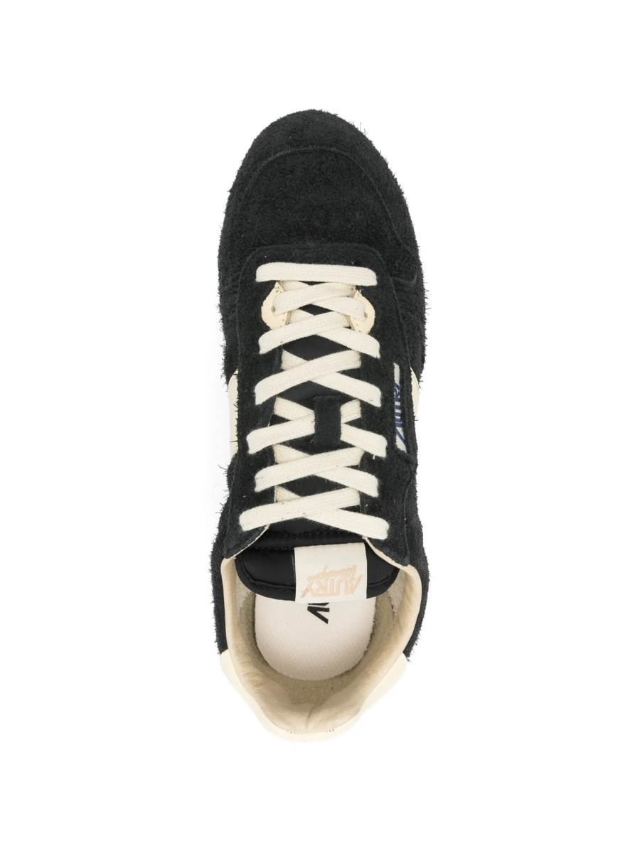 Sneakers AUTRY negri din piele intoarsa si piele - Img 4