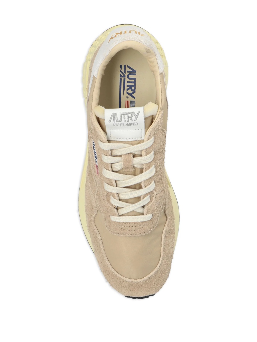 Sneakers AUTRY neutri din material textil si piele intoarsa - Img 4