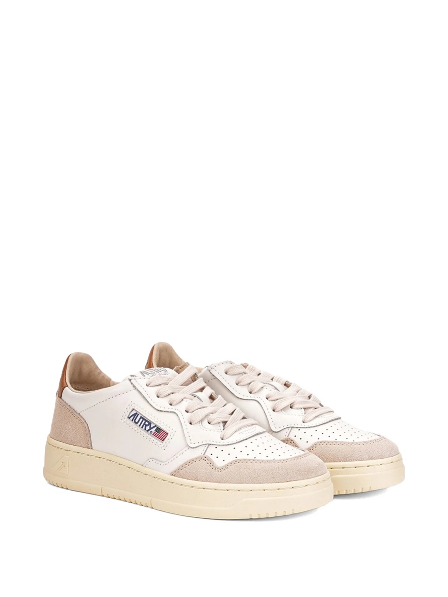 Sneakers AUTRY neutri din piele si piele intoarsa - Img 2