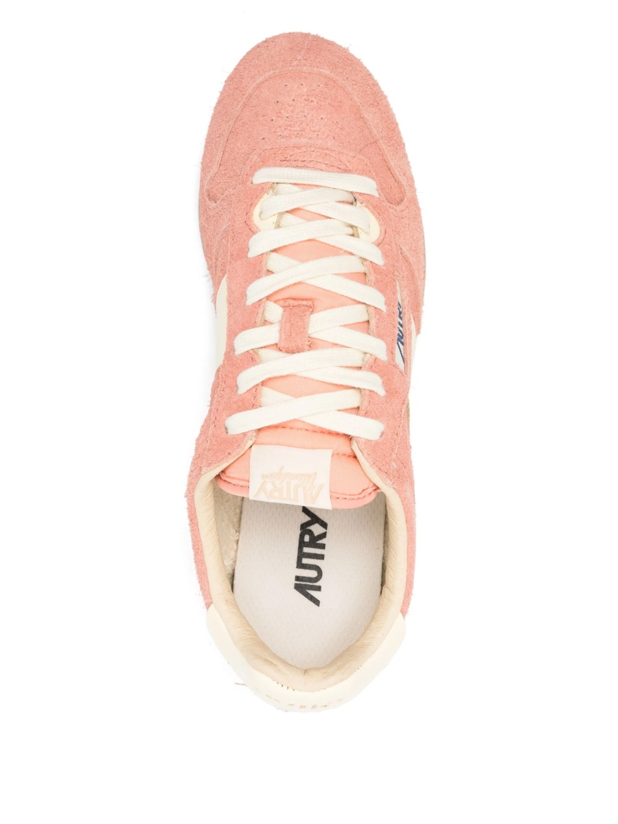 Sneakers AUTRY roz din material textil si piele intoarsa - Img 4