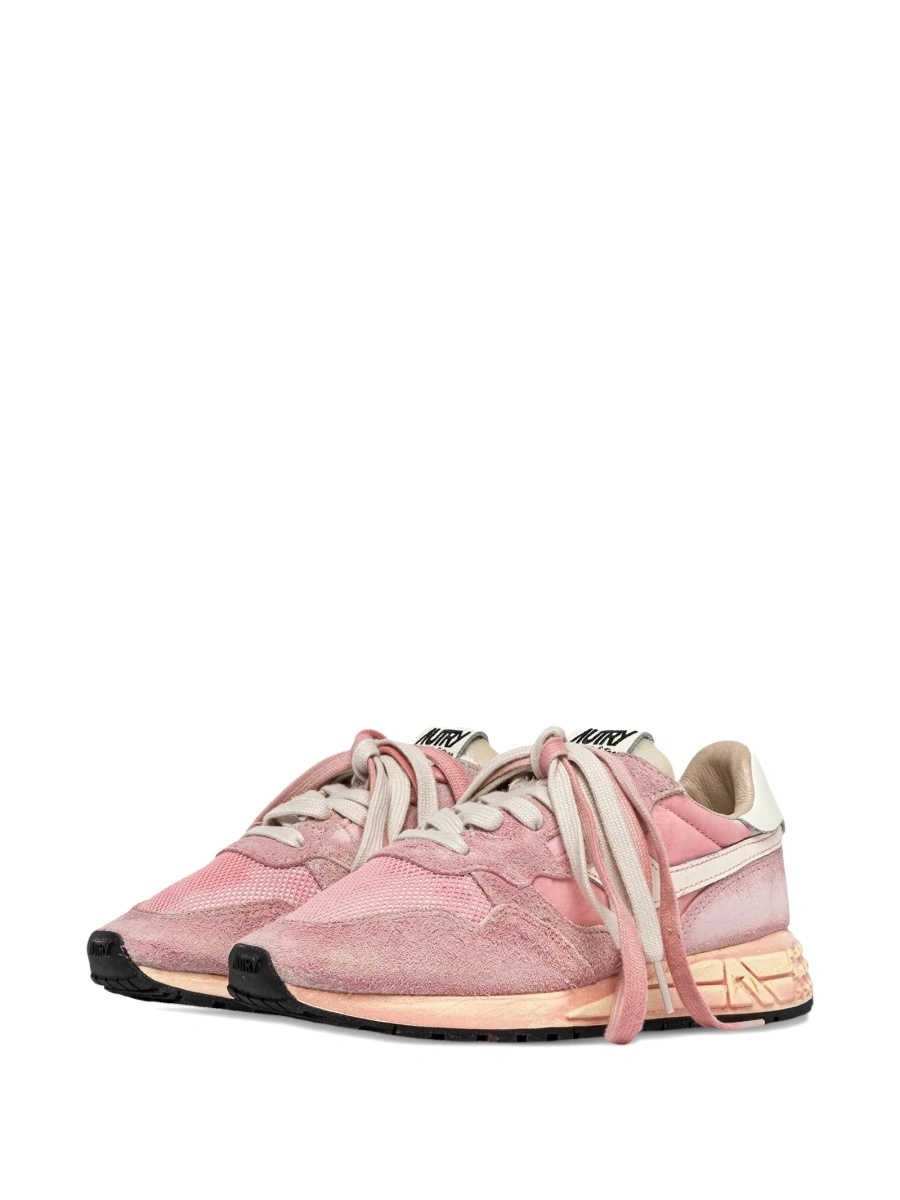Sneakers AUTRY roz din nylon si piele - Img 2