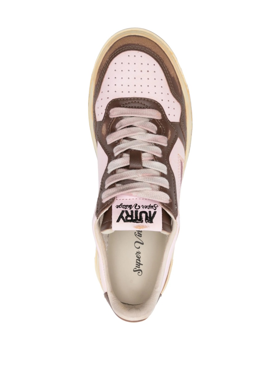 Sneakers AUTRY roz din piele - Img 4