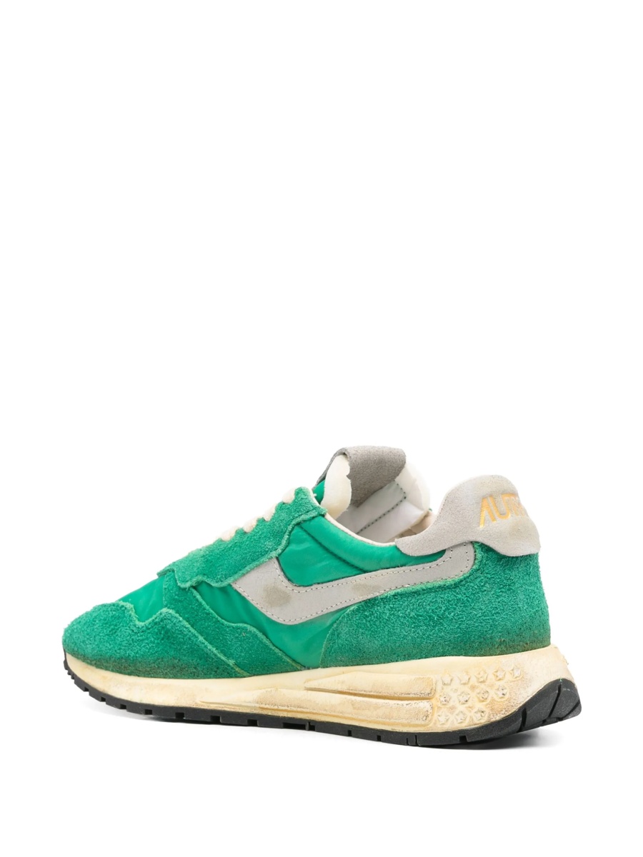 Sneakers AUTRY verzi din material textil si piele intoarsa - Img 3