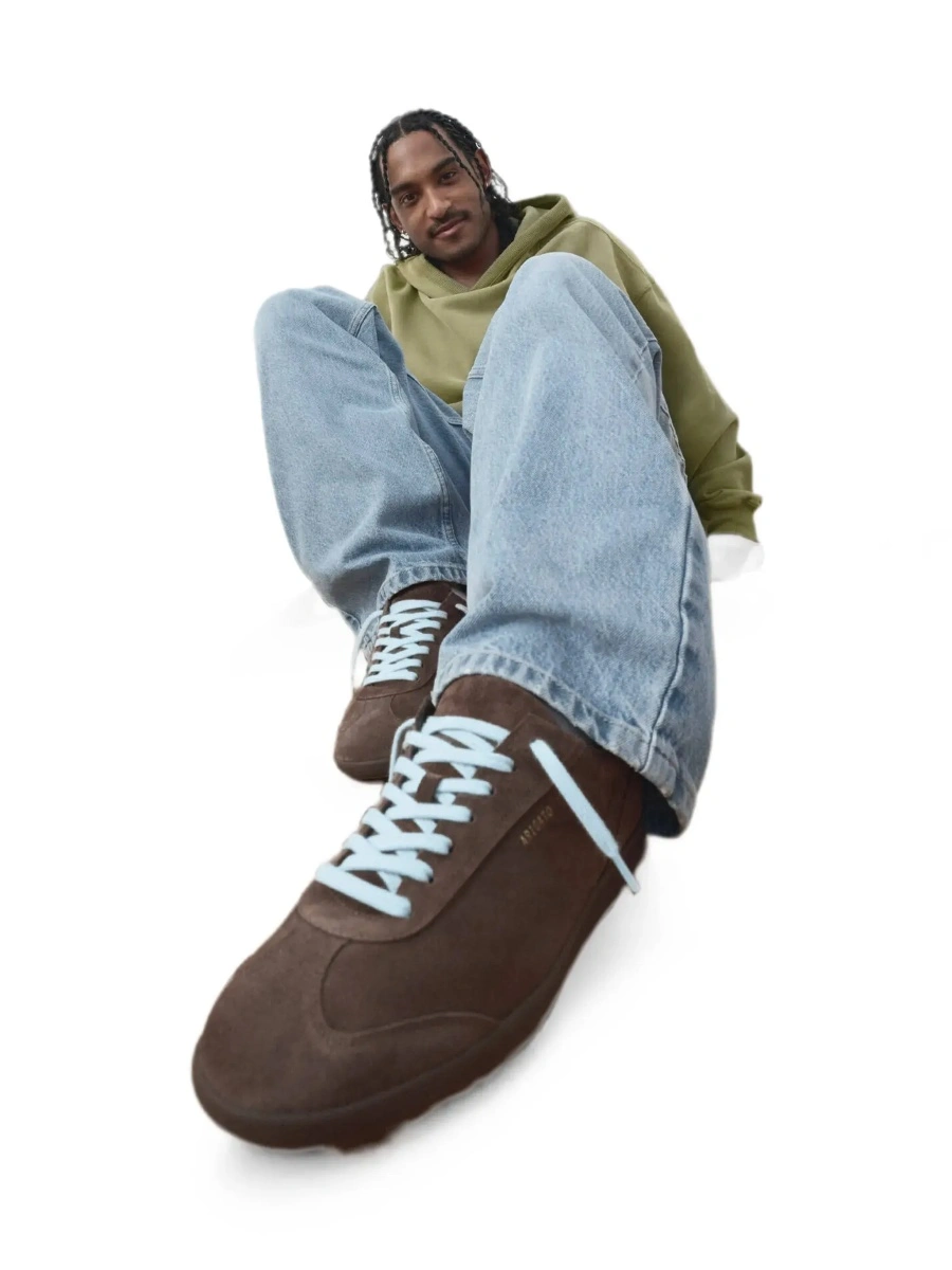 Sneakers AXEL ARIGATO maro din piele si material textil - Img 8