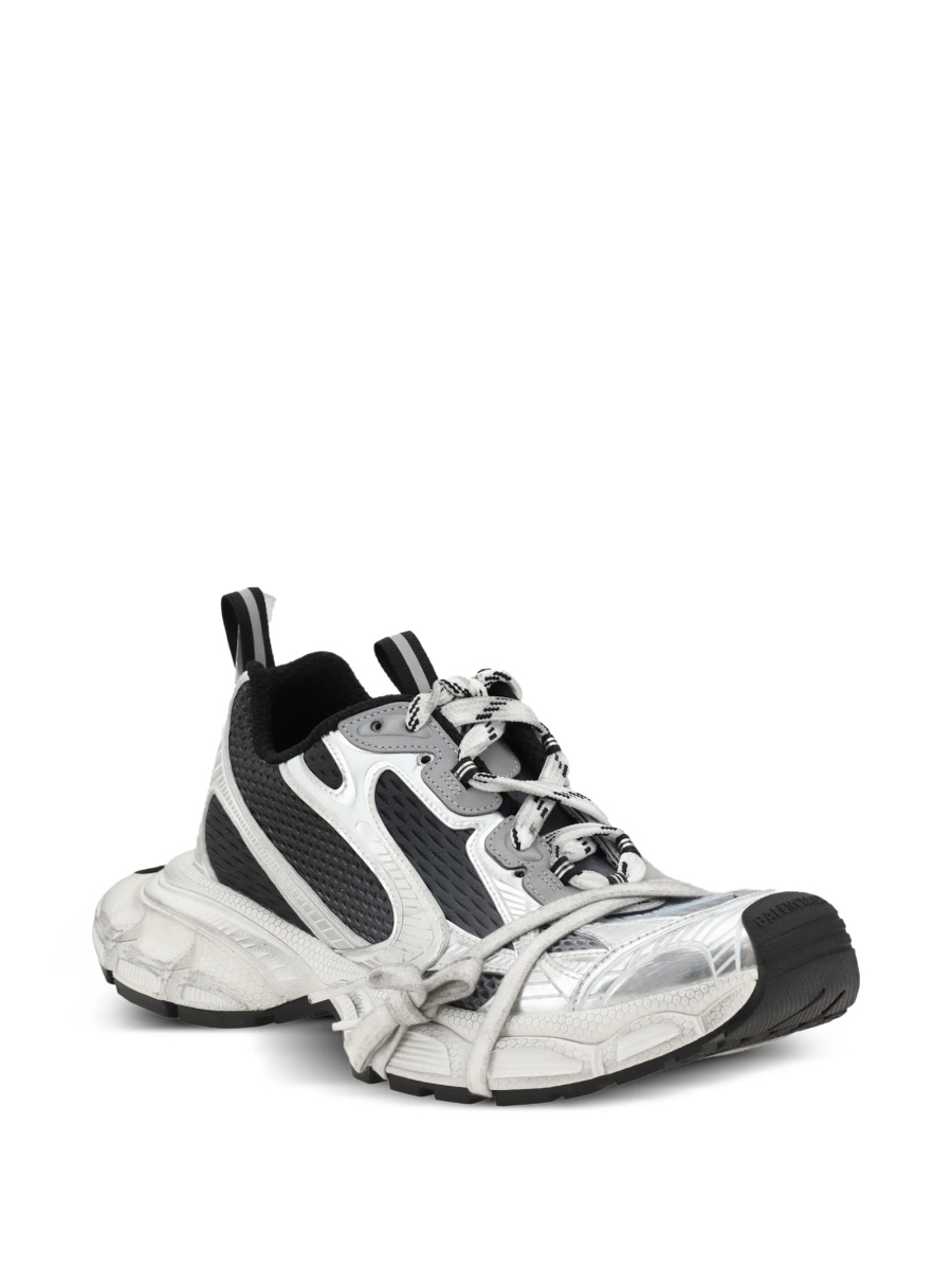 Sneakers Balenciaga 3XL albi din polyester si piele - Img 2