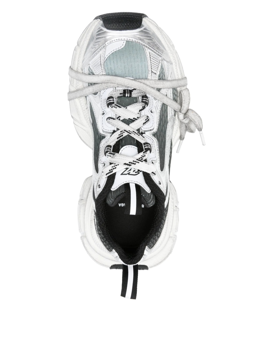 Sneakers Balenciaga 3XL argintii din poliuretan si material textil - Img 4