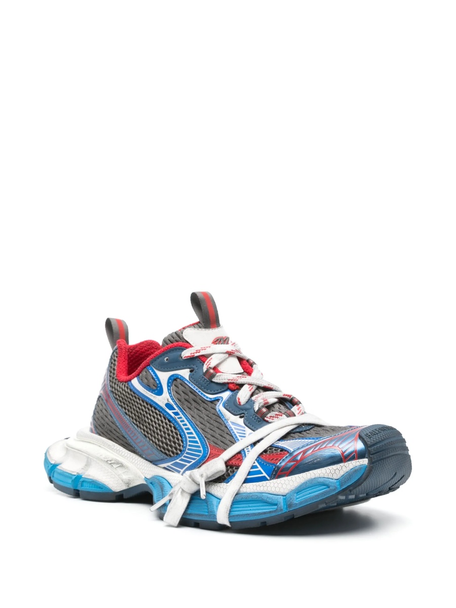 Sneakers Balenciaga 3XL gri din cauciuc si material textil - Img 2