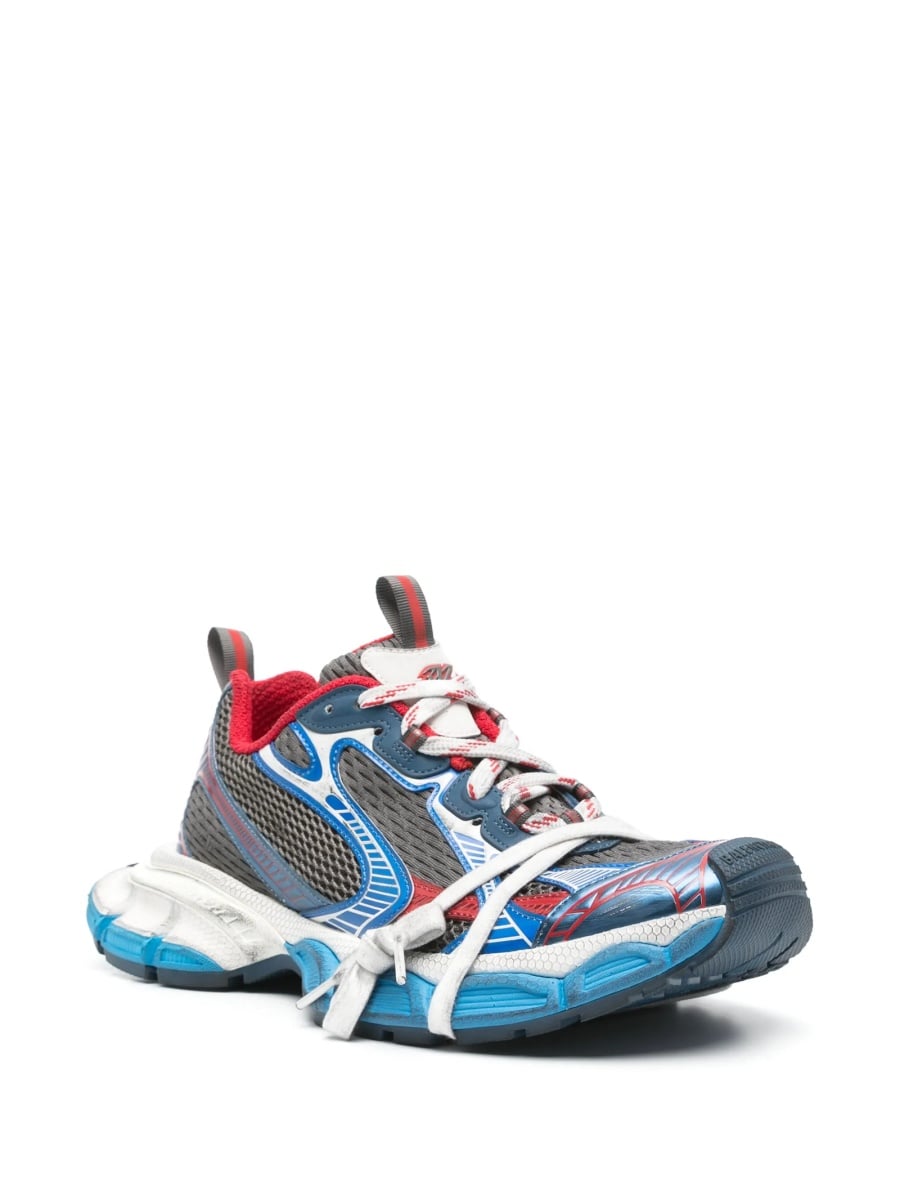 Sneakers Balenciaga 3XL gri din plasa - Img 2