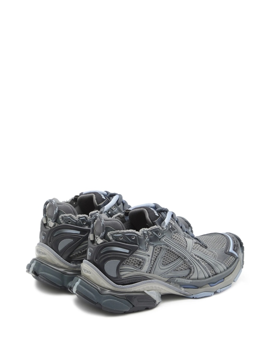 Sneakers Balenciaga Runner gri din polyester si poliuretan - Img 3