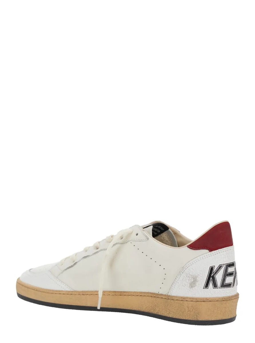 Sneakers 'Ball Star' White Low Sneakers In Leather and Suede for Men - Img 3