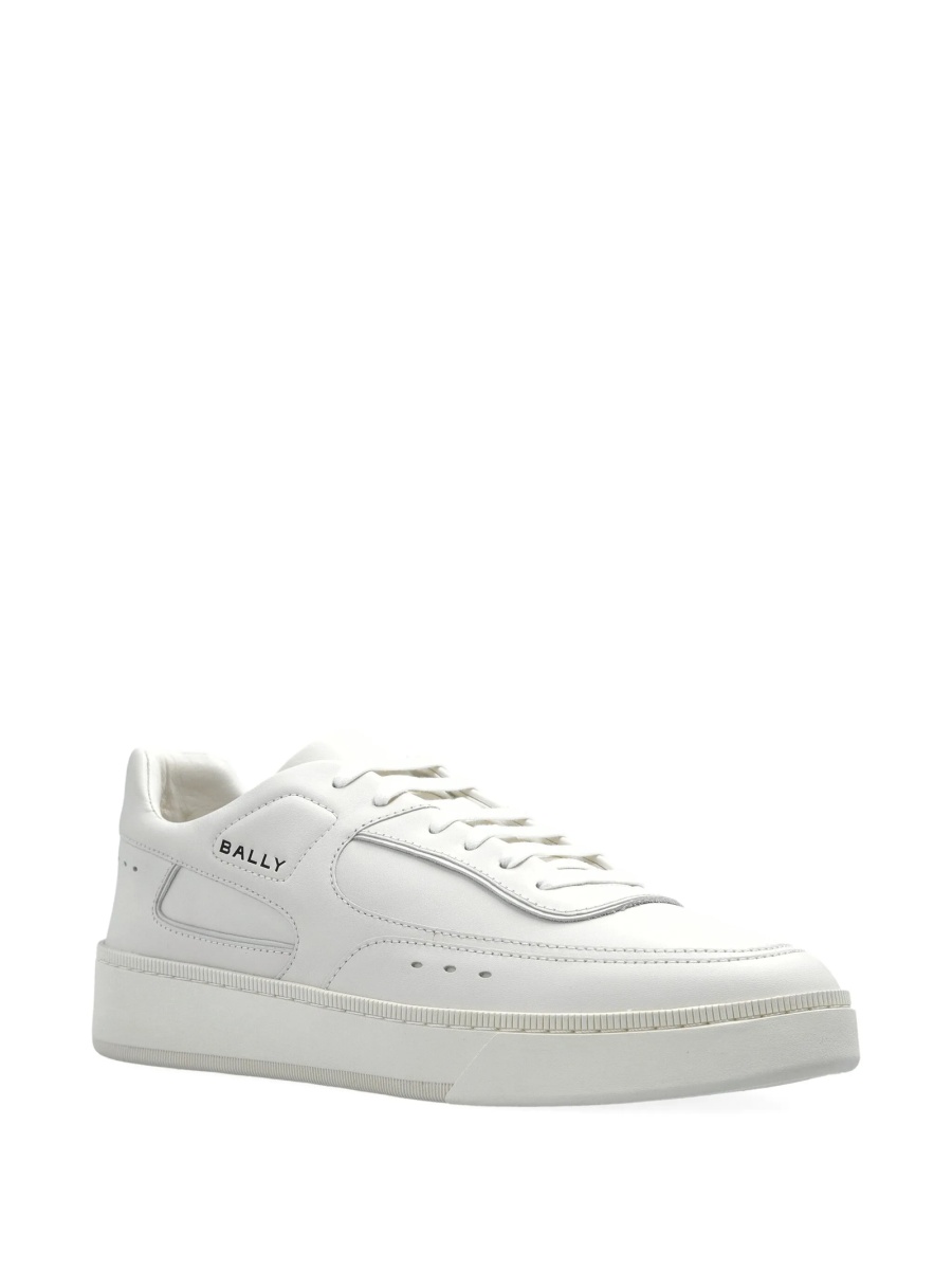 Sneakers Bally albi din piele - Img 2