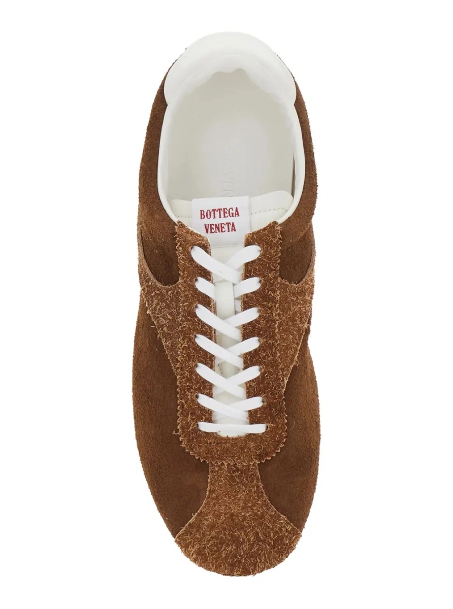 Sneakers Bottega Veneta maro din piele intoarsa - Img 4