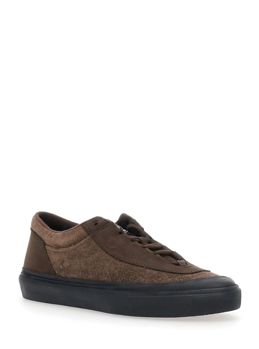 Sneakers Brown low top sneakers with logo on the tongue in suede for men - Img 2