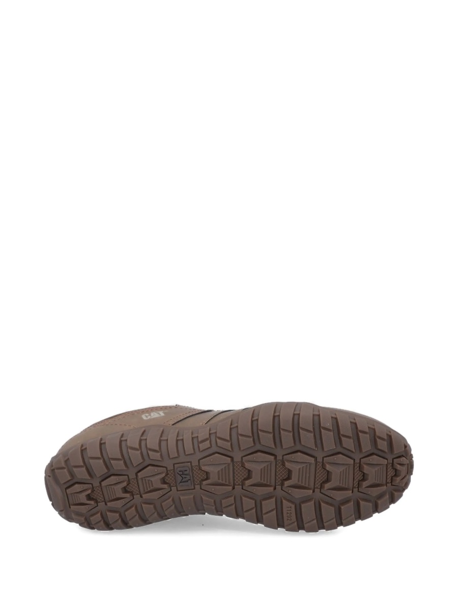 Sneakers Caterpillar maro din piele intoarsa si material textil - Img 4