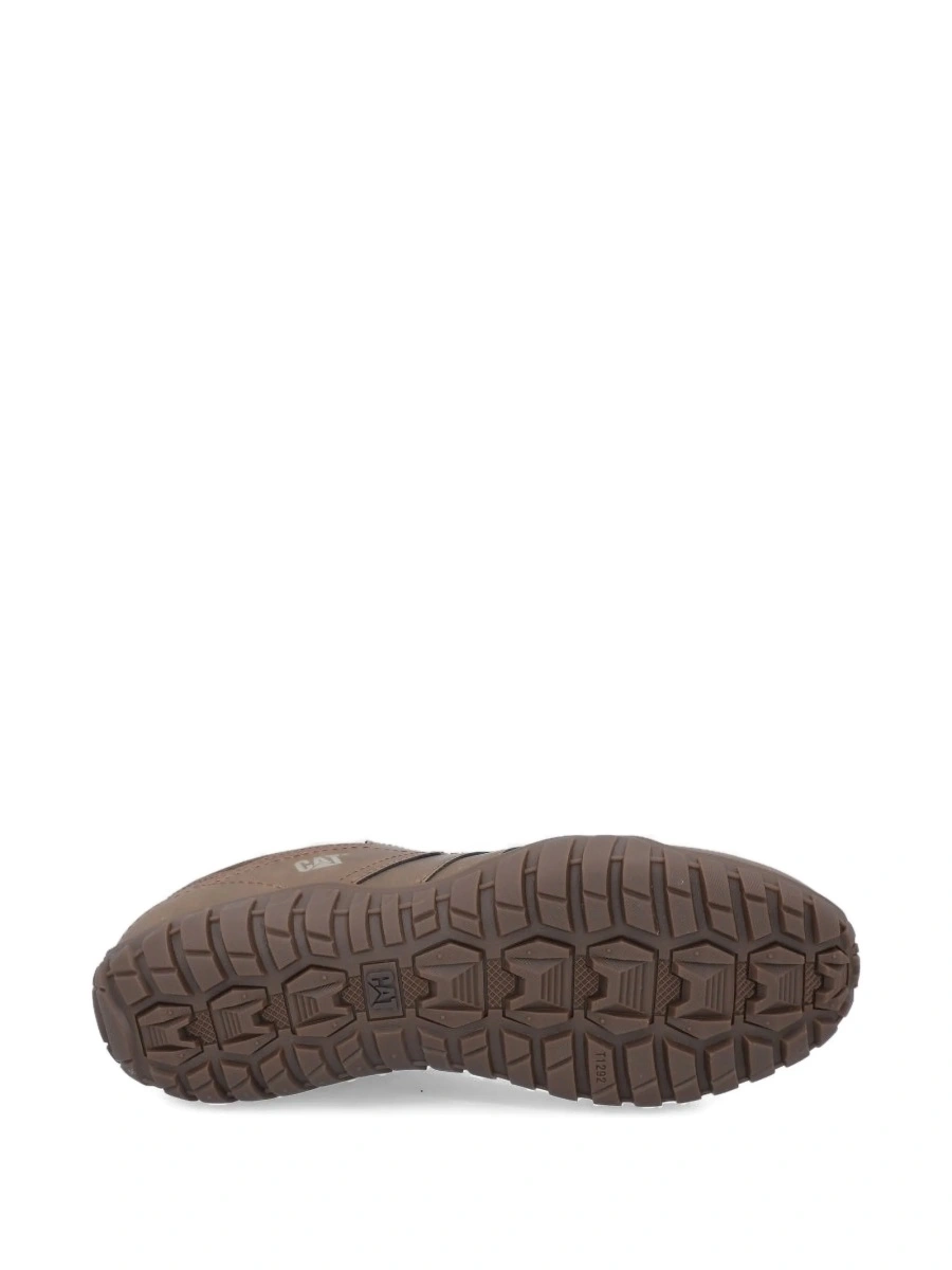 Sneakers Caterpillar maro din piele intoarsa si material textil - Img 4
