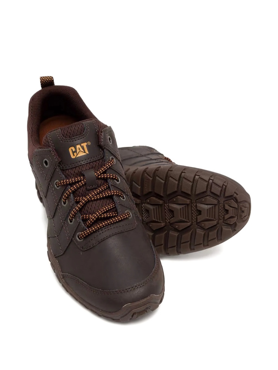 Sneakers Caterpillar maro din piele intoarsa - Img 2