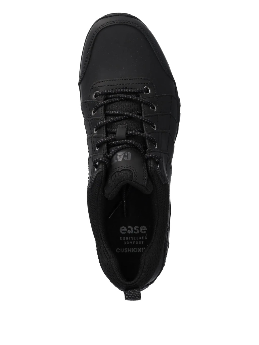 Sneakers Caterpillar negri din piele si material textil - Img 4