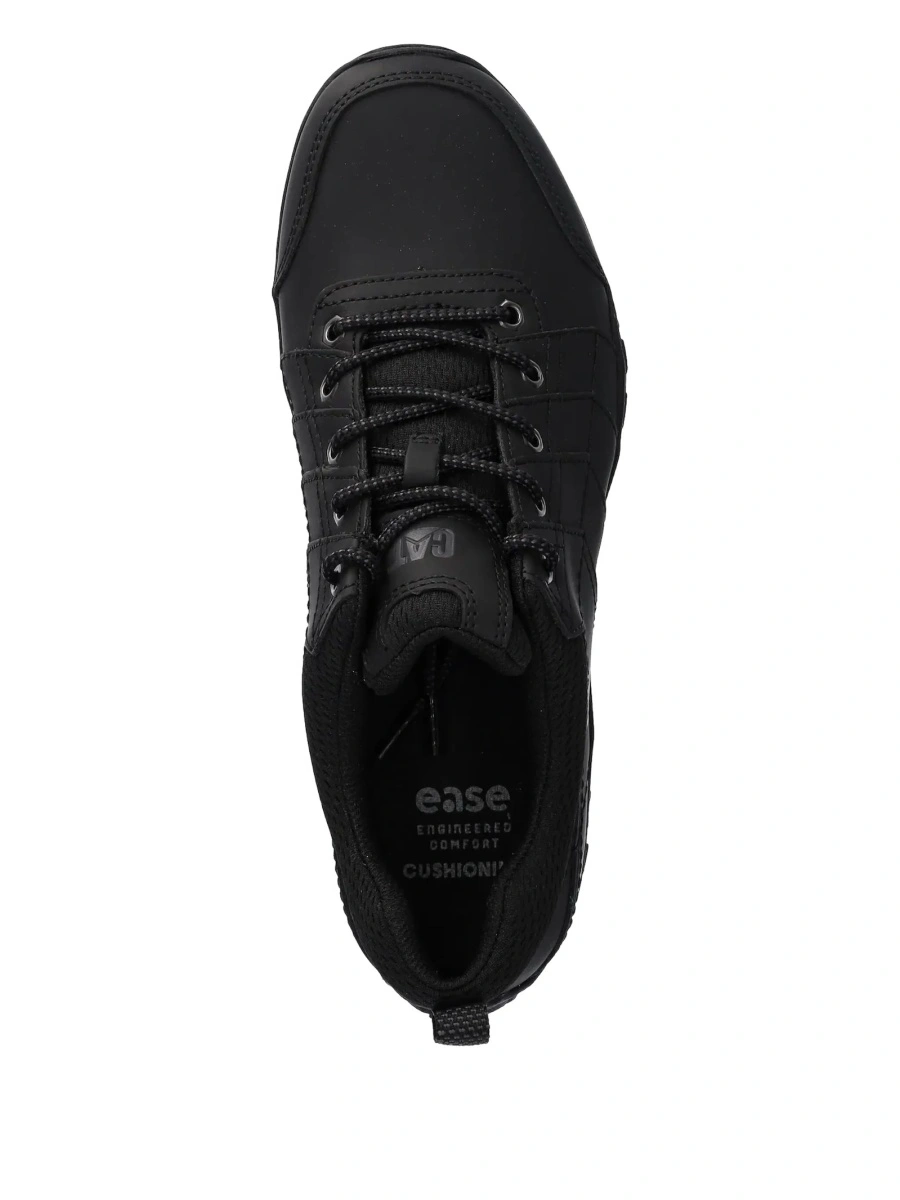 Sneakers Caterpillar negri din piele si material textil - Img 4
