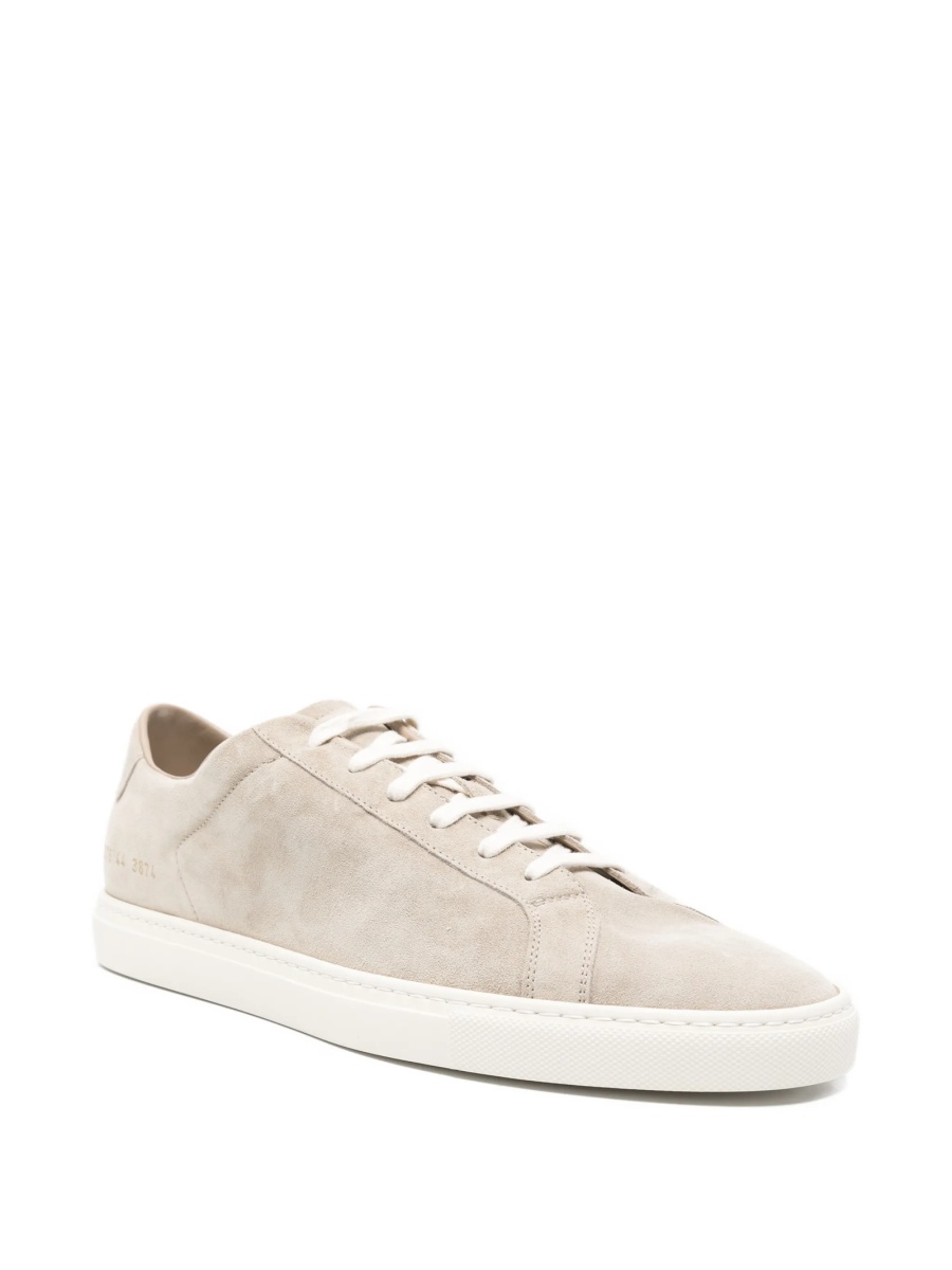 Sneakers Common Projects achilles neutri din piele intoarsa - Img 2