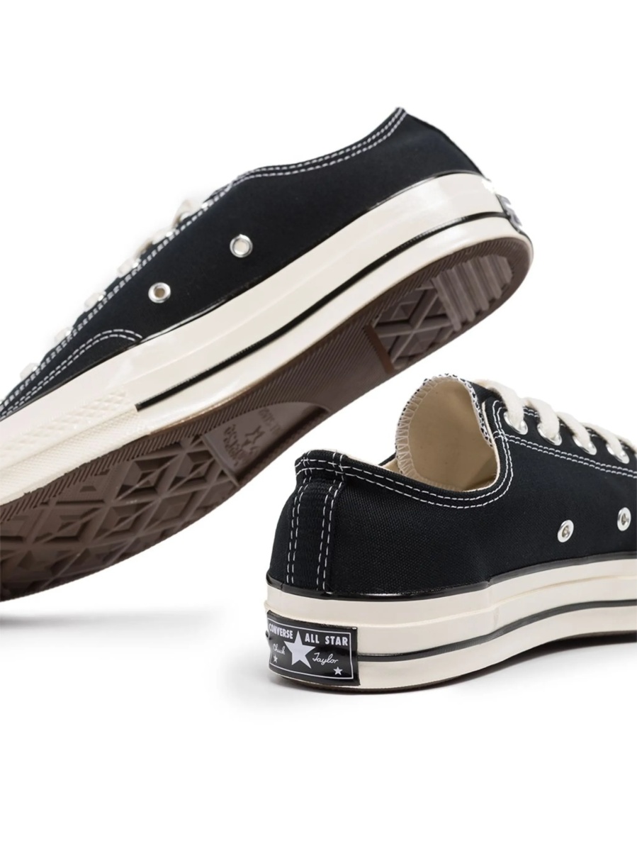 Sneakers Converse negri din material textil - Img 2