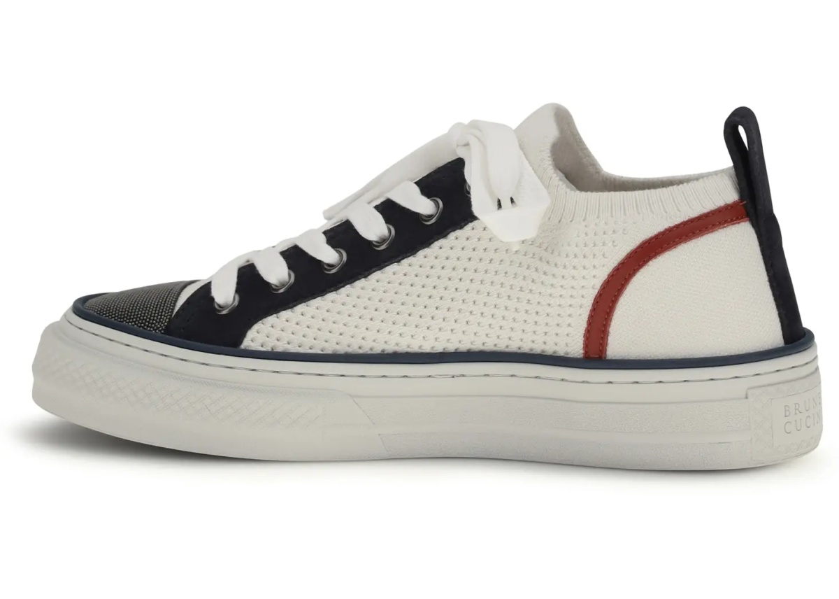 Sneakers Cotton knit and suede Sneakers with Precious Toe - Img 3