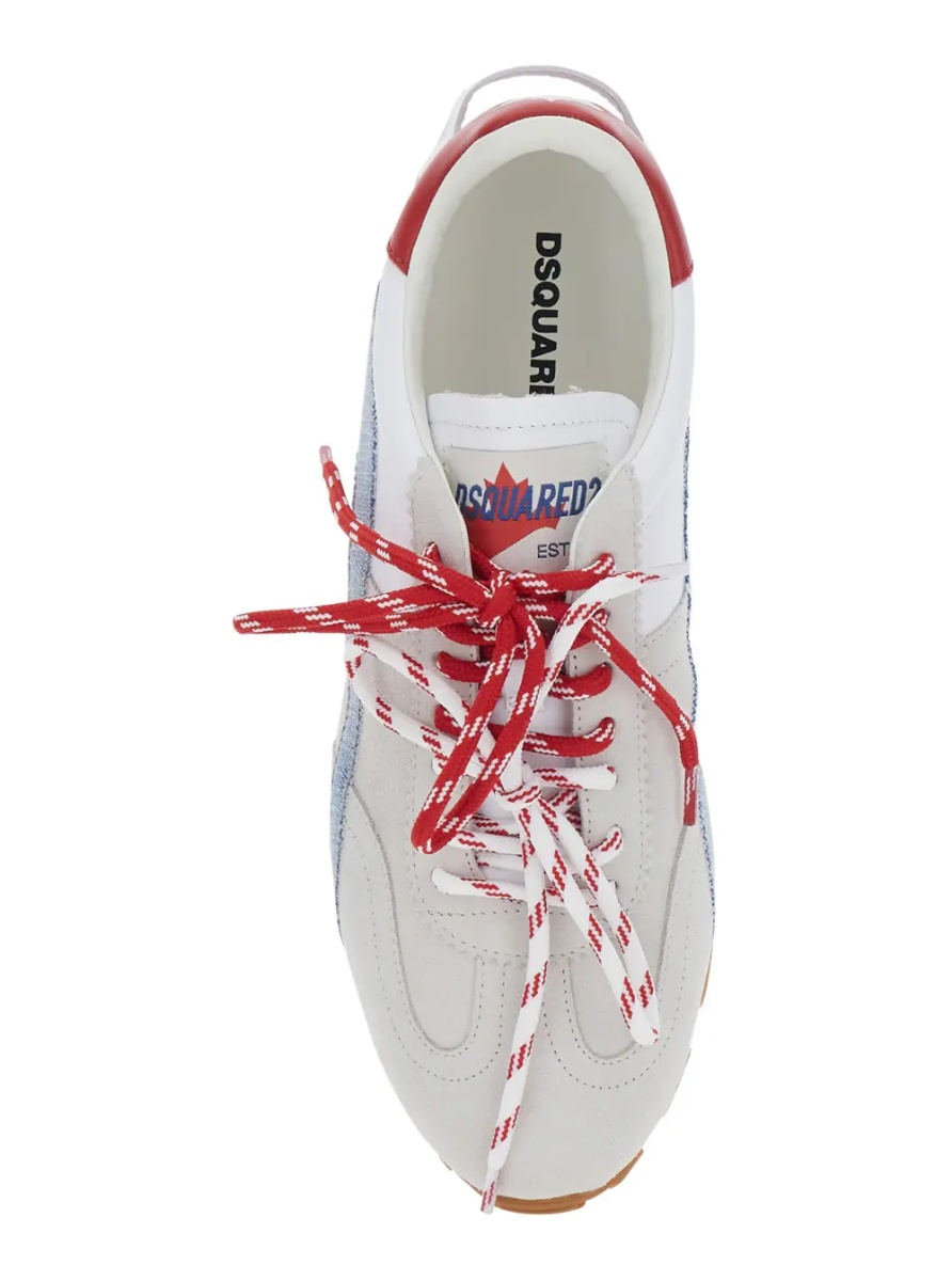 Sneakers 'DC-642' White Low Top Sneakers with logo lettering on the tongue and logo patch on the back in Leather for Men - Img 4