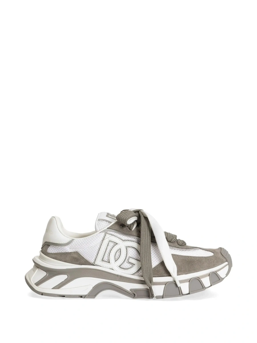 Sneakers Dolce &amp; Gabbana gri din piele - Img 8