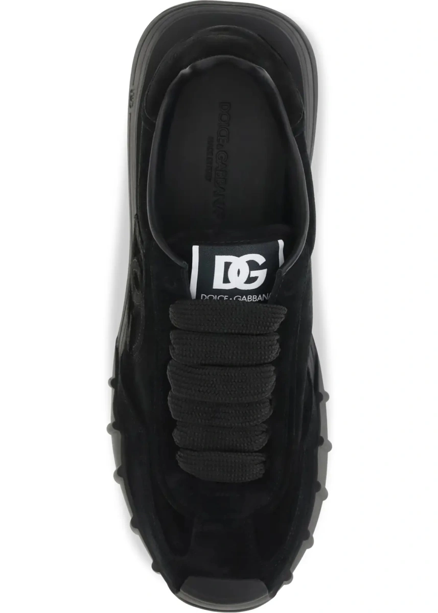 Sneakers Dolce &amp; Gabbana negri din piele intoarsa - Img 4