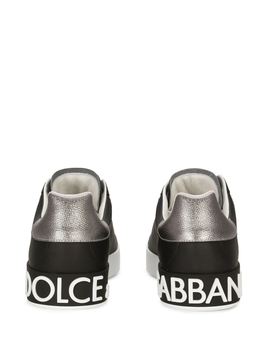 Sneakers Dolce &amp; Gabbana negri din piele - Img 3