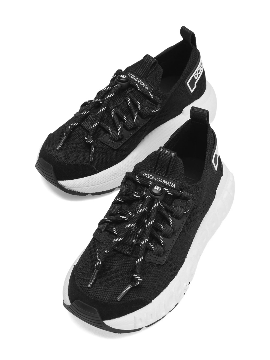 Sneakers Dolce &amp; Gabbana negri din polyester si piele - Img 4