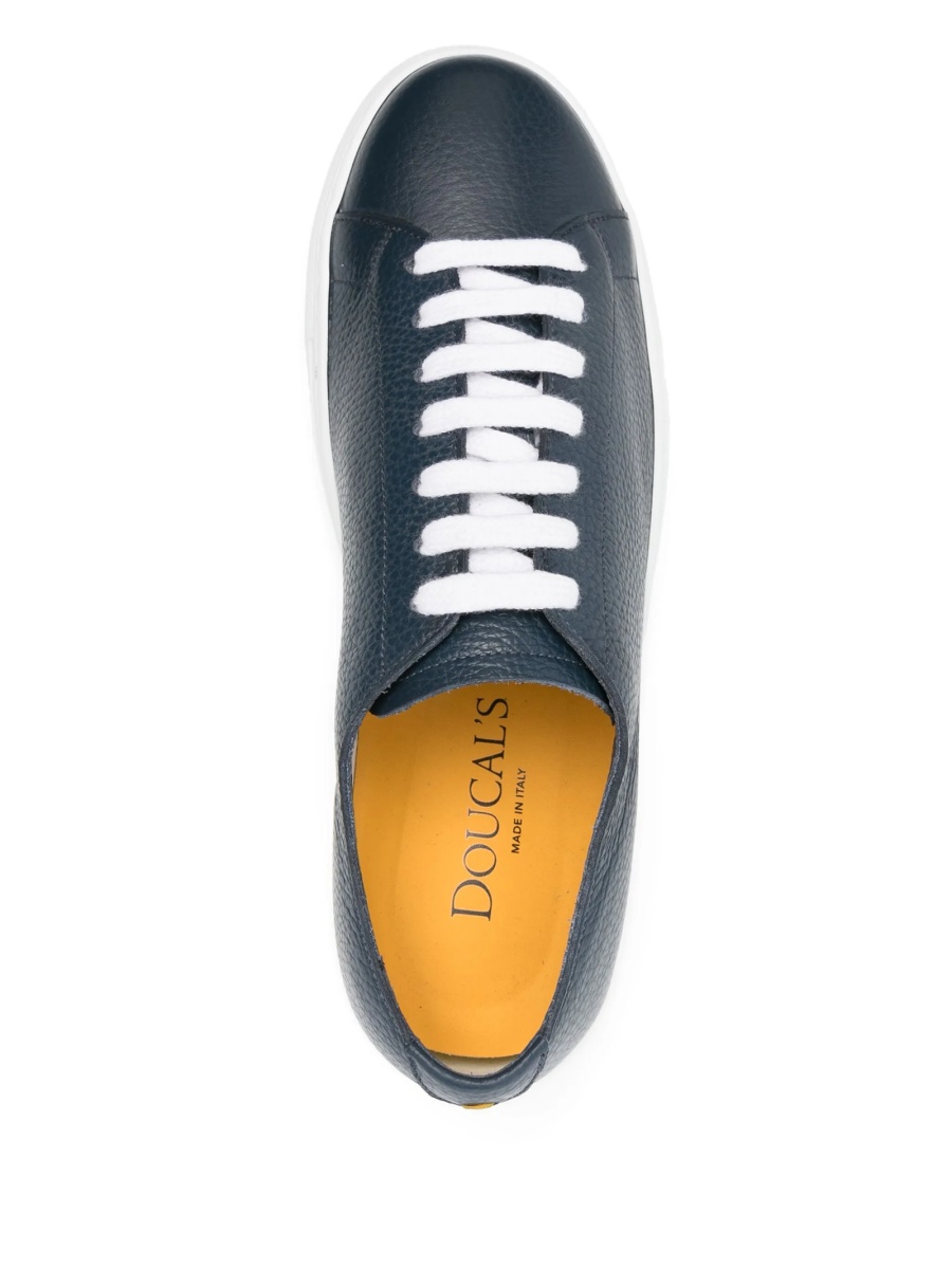 Sneakers Doucal's albastri din piele - Img 4