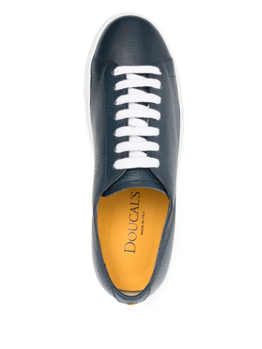 Sneakers Doucal's albastri din piele - Img 4