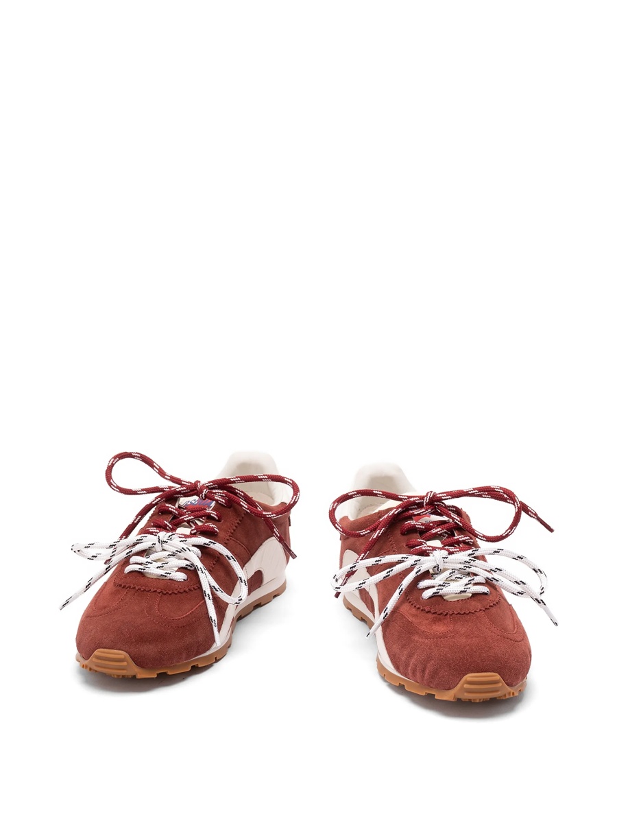 Sneakers DSQUARED2 rosii din piele intoarsa - Img 2